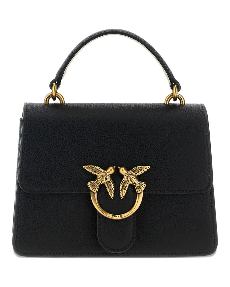 Pinko Handtasche mit Logo-Schnalle - Schwarz Schwarz