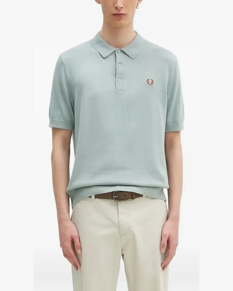 Fred Perry Poloshirt mit Logo-Stickerei - Blau Blau