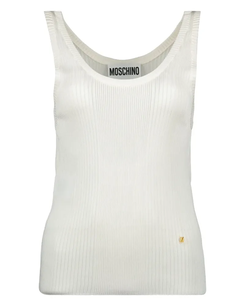 Moschino Geripptes Trägershirt - Weiß Weiß