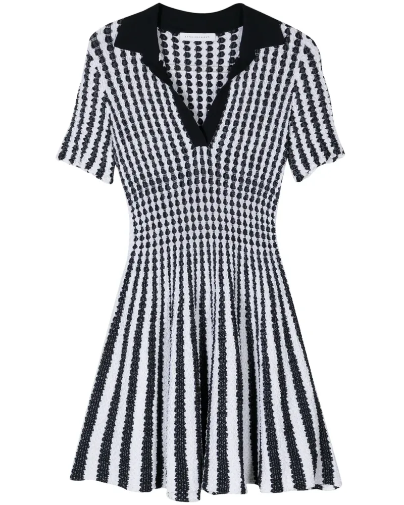 Antonino Valenti Marylin Seersucker-Minikleid - Weiß Weiß