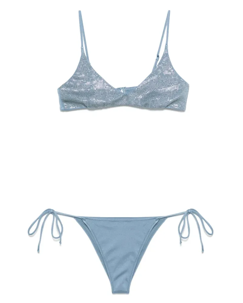 MC2 Saint Barth Bikini mit Strass - Blau Blau