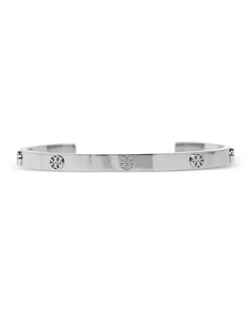 Tory Burch Armband mit Logo-Schild - Silber Silber
