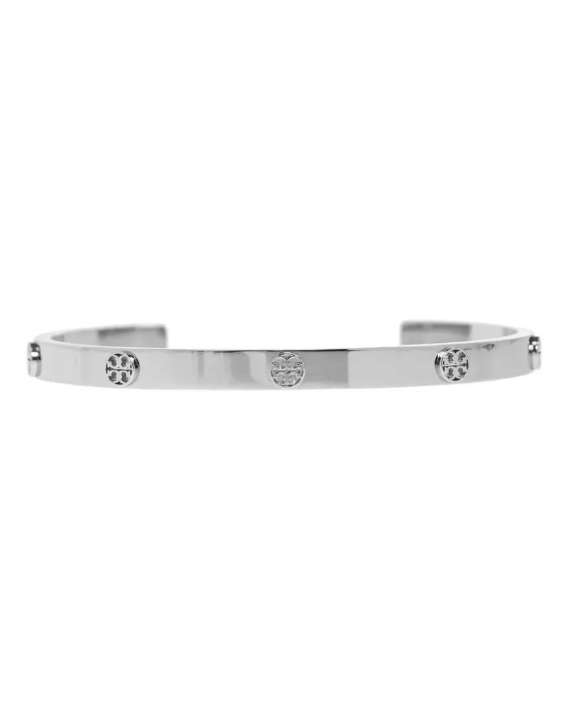 Tory Burch Armband mit Logo-Schild - Silber Silber