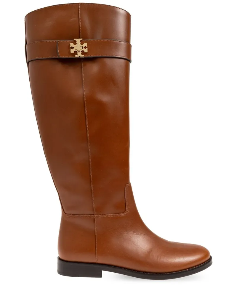 Tory Burch Kniehohe T Lock Stiefel - Braun Braun