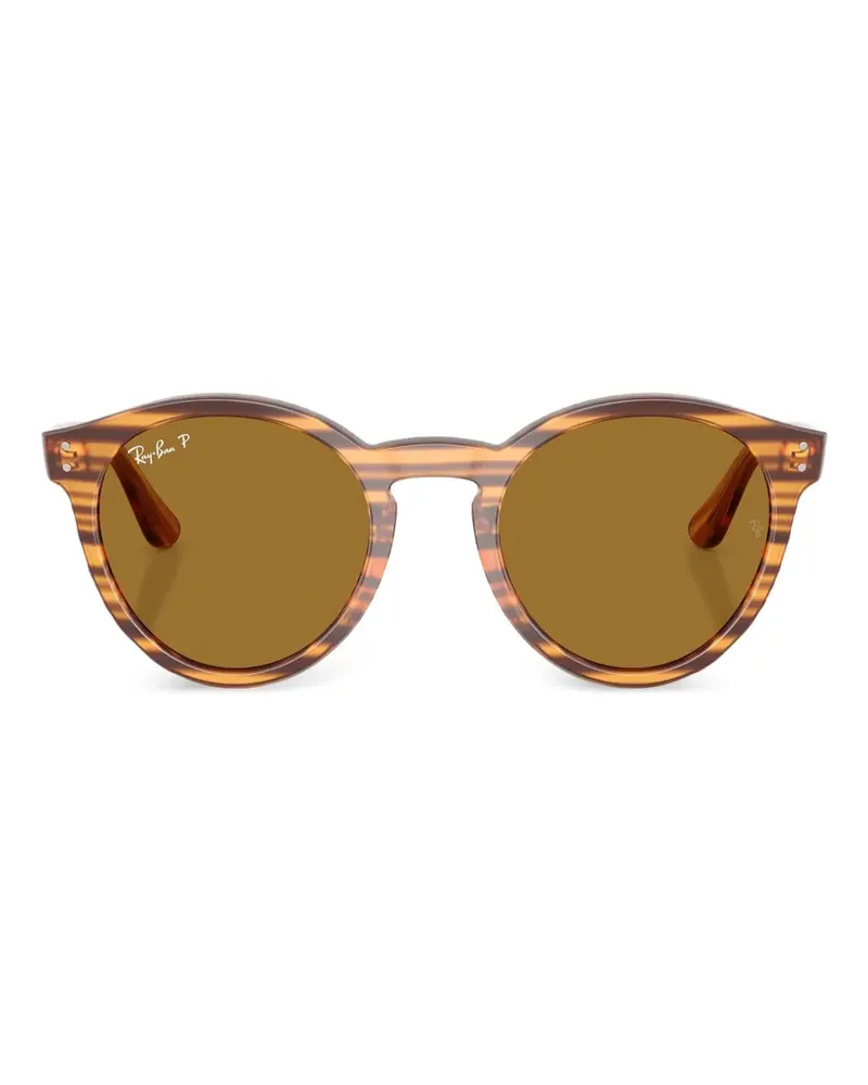 Ray Ban Reverse Sonnenbrille mit rundem Gestell - Braun Braun