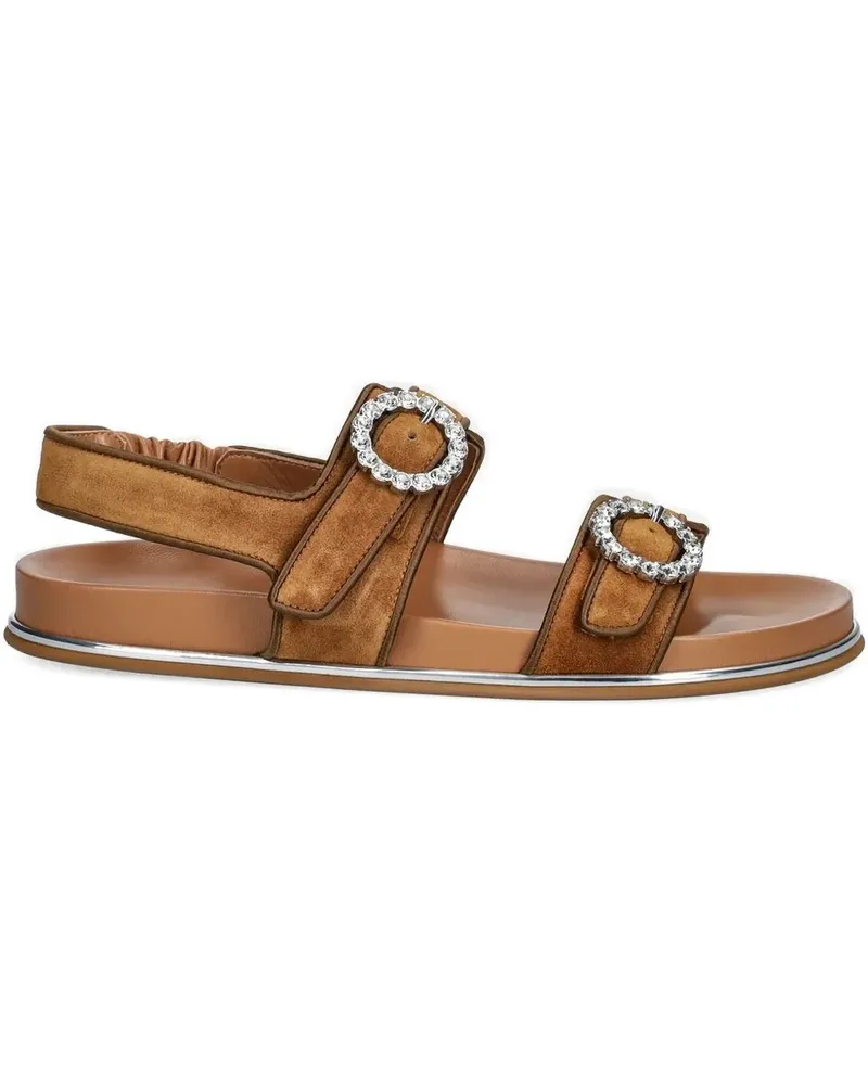 Baldinini Sandalen aus Wildleder mit Schnalle - Braun Braun
