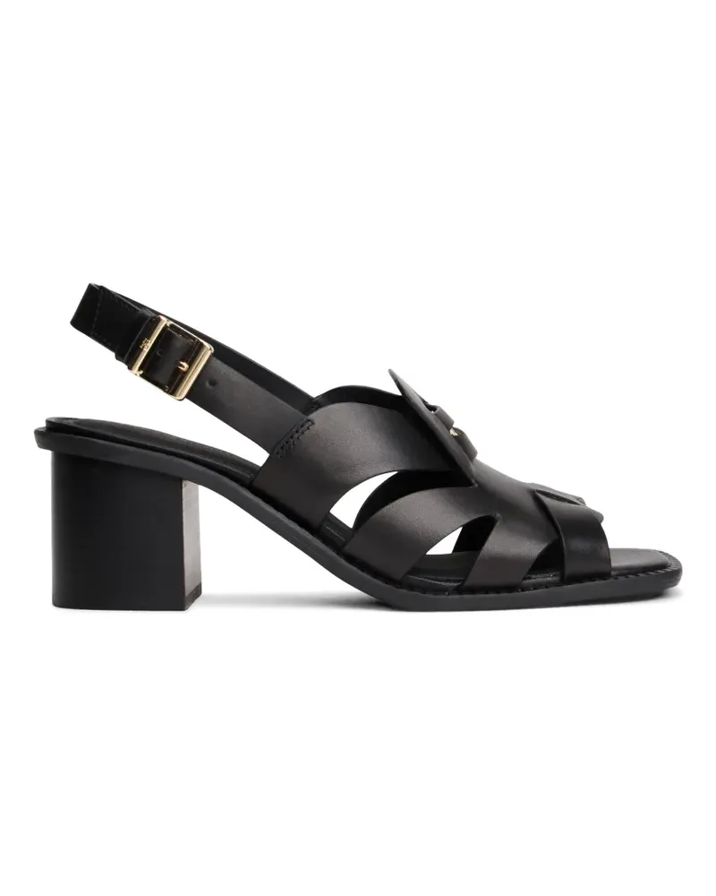 Tommy Hilfiger crest block sandals - Schwarz Schwarz