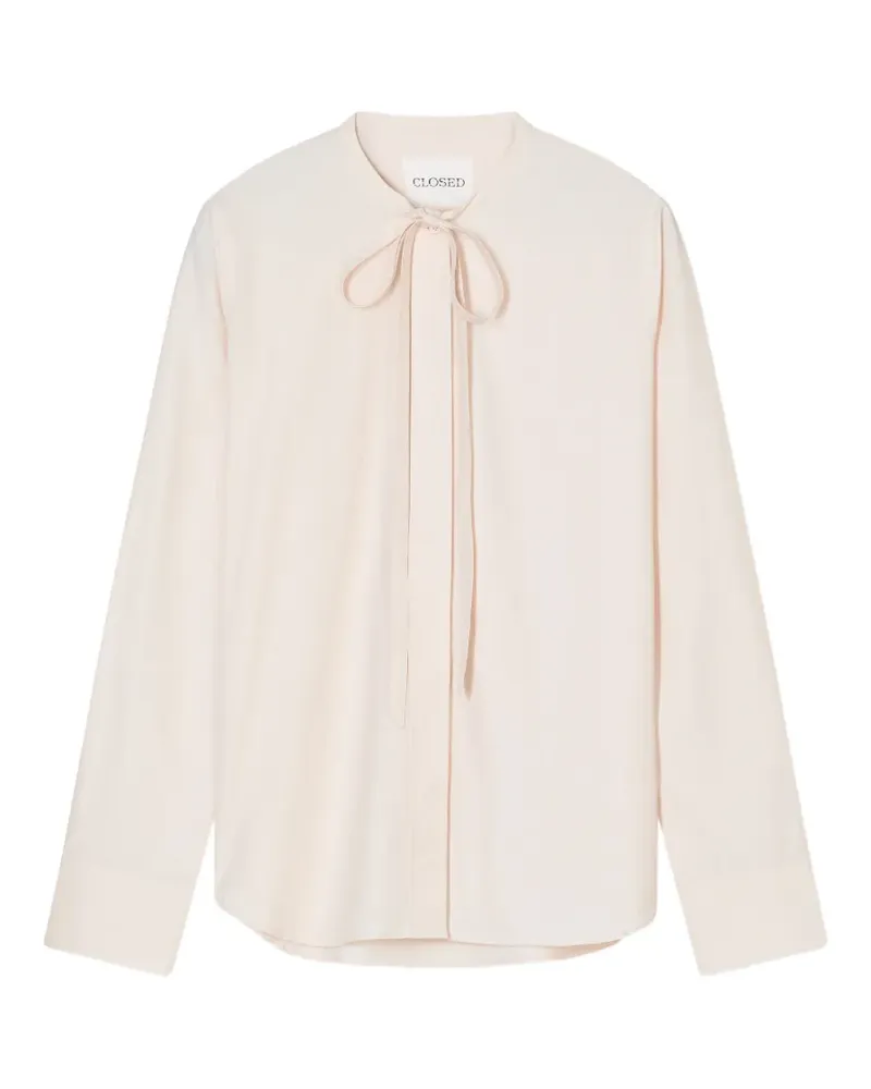 Closed bow-tie blouse - Nude Nude