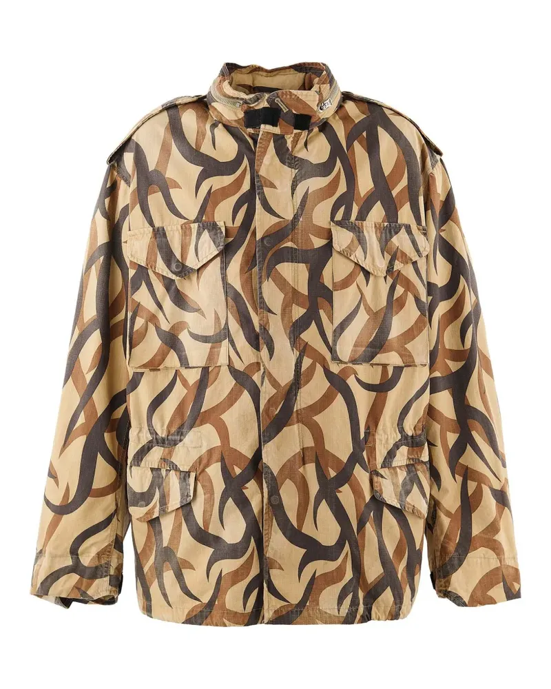 SAINT MXXXXXX M65 Jacke mit Print - Nude Nude