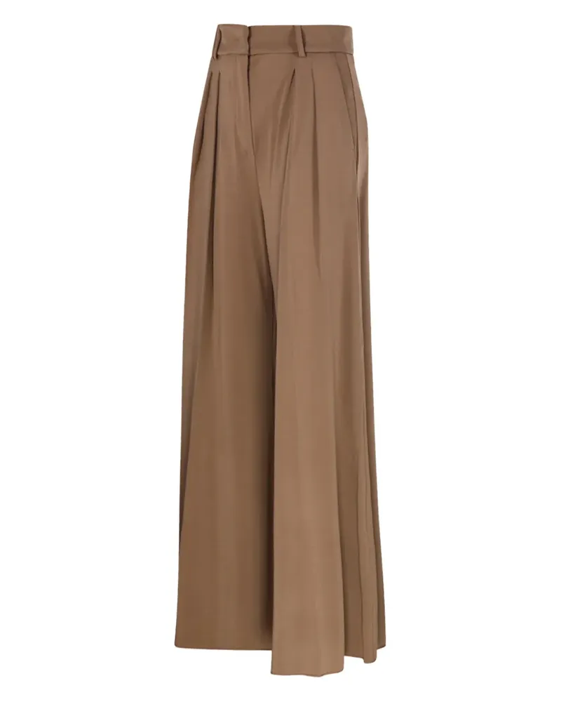 Max Mara Plissierte Hose - Braun Braun