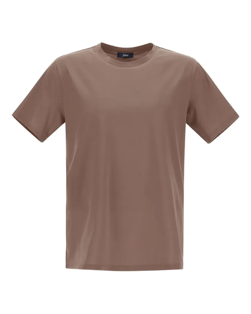 Herno T-Shirt mit rundem Ausschnitt - Braun Braun