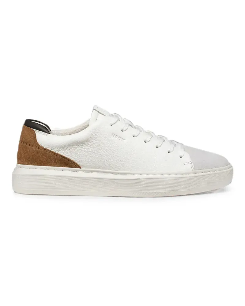 Geox U Deiven leather sneakers - Weiß Weiß