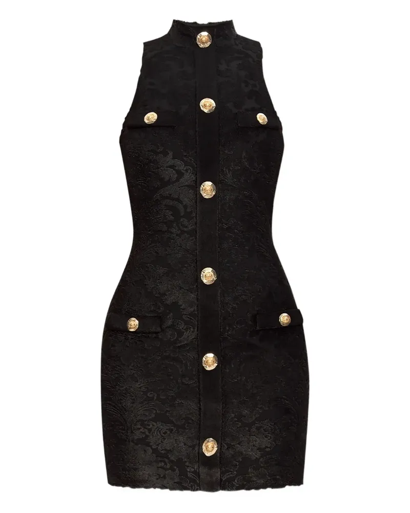 Balmain Baroque Bouclette Minikleid - Schwarz Schwarz