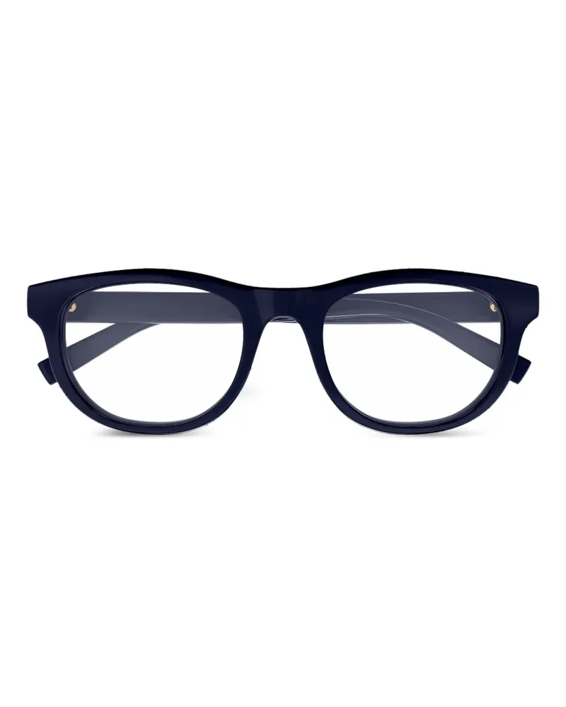 Gucci Brille mit Web-Detail - Blau Blau