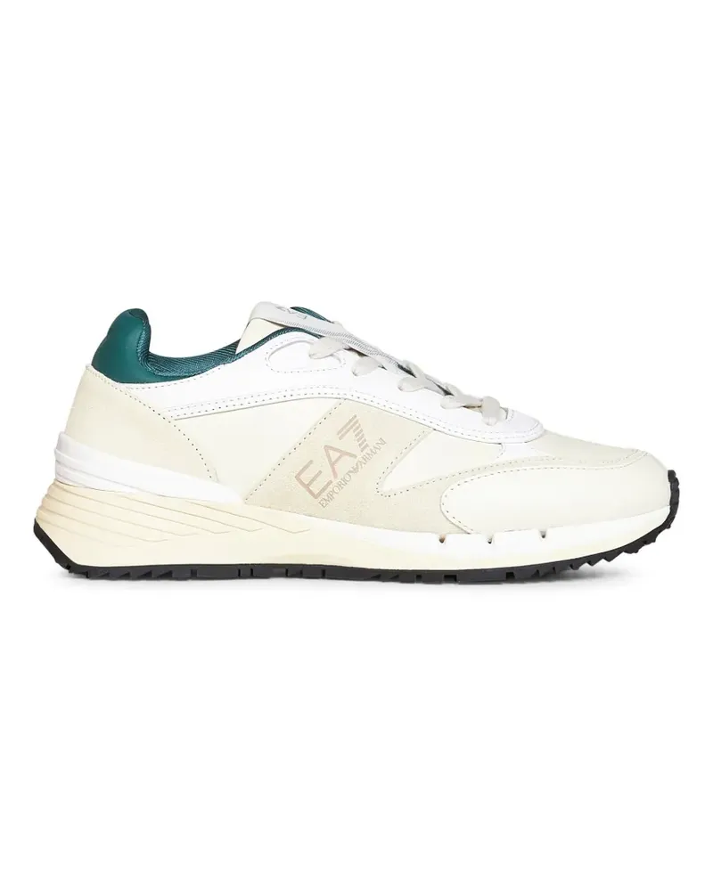 EA7 Sneakers mit Logo-Print - Nude Nude