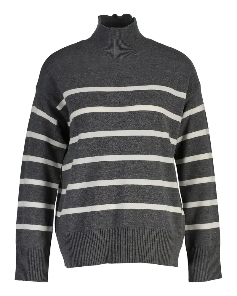 Gant Gestreifter Pullover - Grau Grau