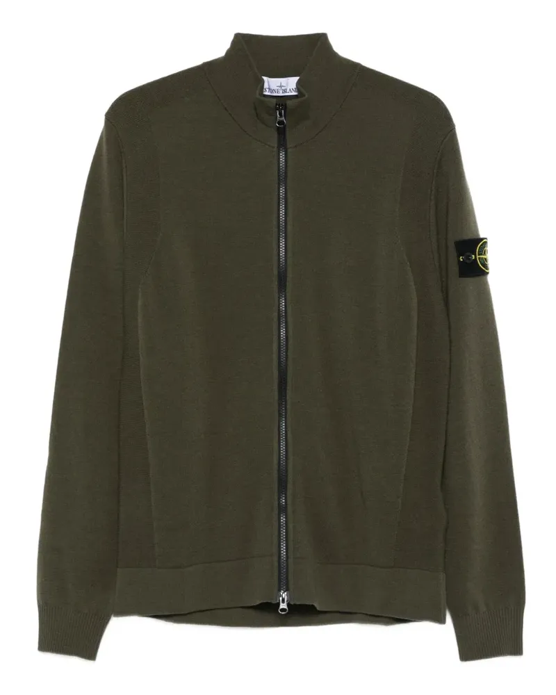 Stone Island 5100062 Pullover mit aufgesetzter Tasche - Grün Grün