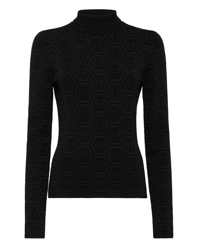 Philipp Plein Pullover mit Rollkragen - Schwarz Schwarz