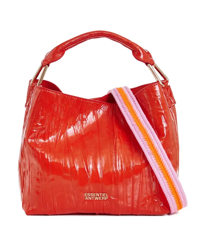 Essentiel Tote Bag mit Riss-Effekt - Rot Rot