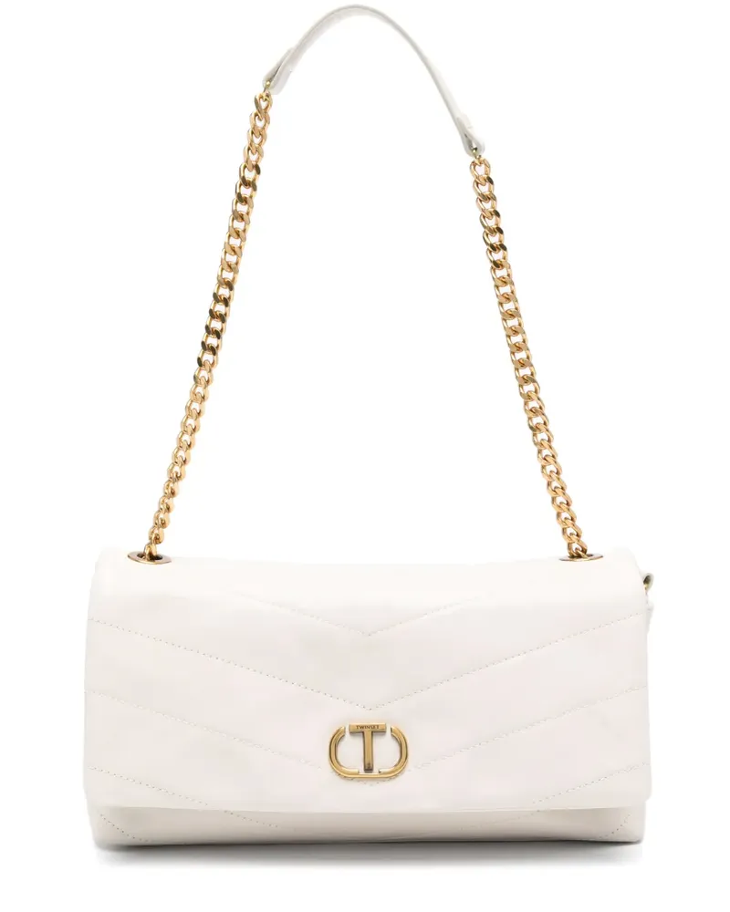 Twin-Set Madison Schultertasche - Weiß Weiß