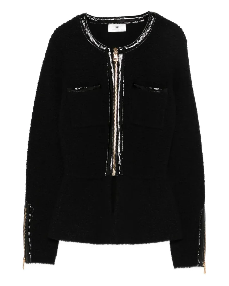 Elisabetta Franchi zip-front pocket cardigan - Schwarz Schwarz