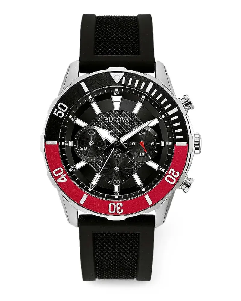 BULOVA Classic 44mm chronograph watch - Schwarz Schwarz