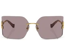 Rahmenlose Oversized-Sonnenbrille