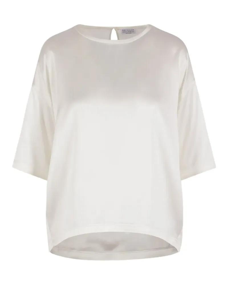 Brunello Cucinelli short-sleeve top - Nude Nude