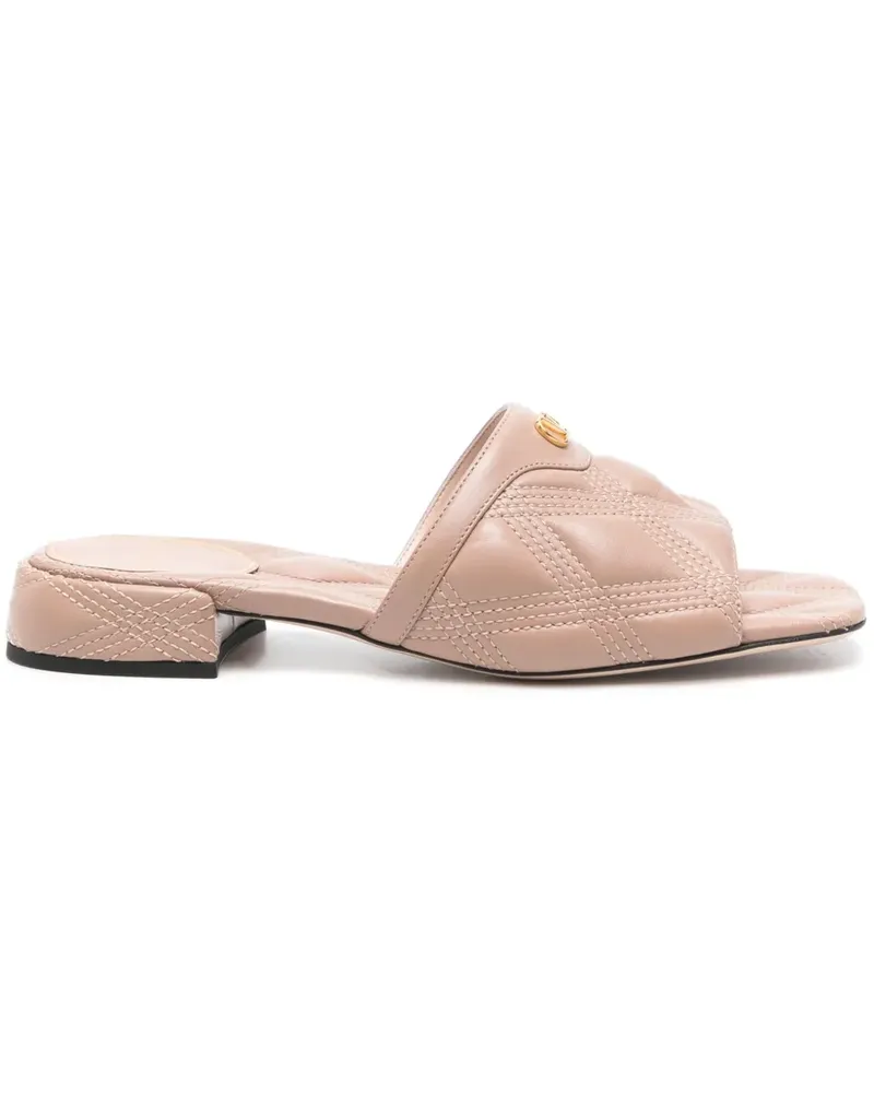 Valentino Garavani Quiltie Mules - Nude Nude