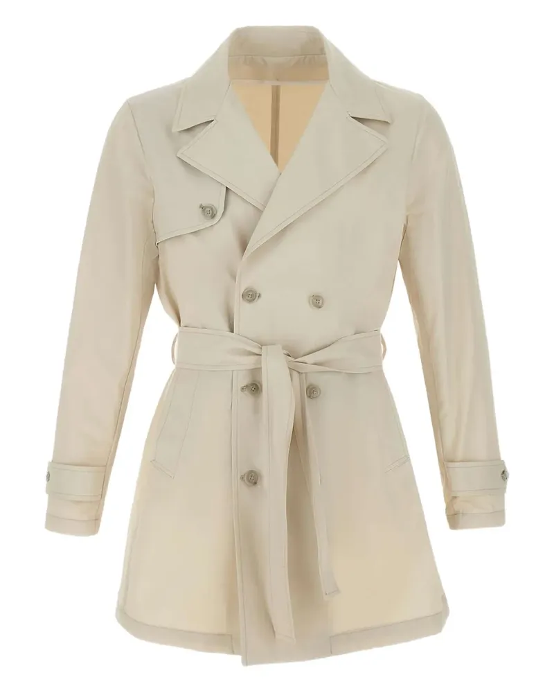 BARBA Zweireihiger Trenchcoat - Nude Nude