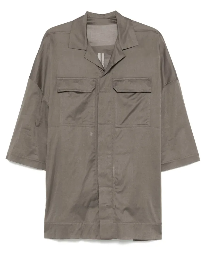 Rick Owens Magnum Tommy Hemd - Grau Grau