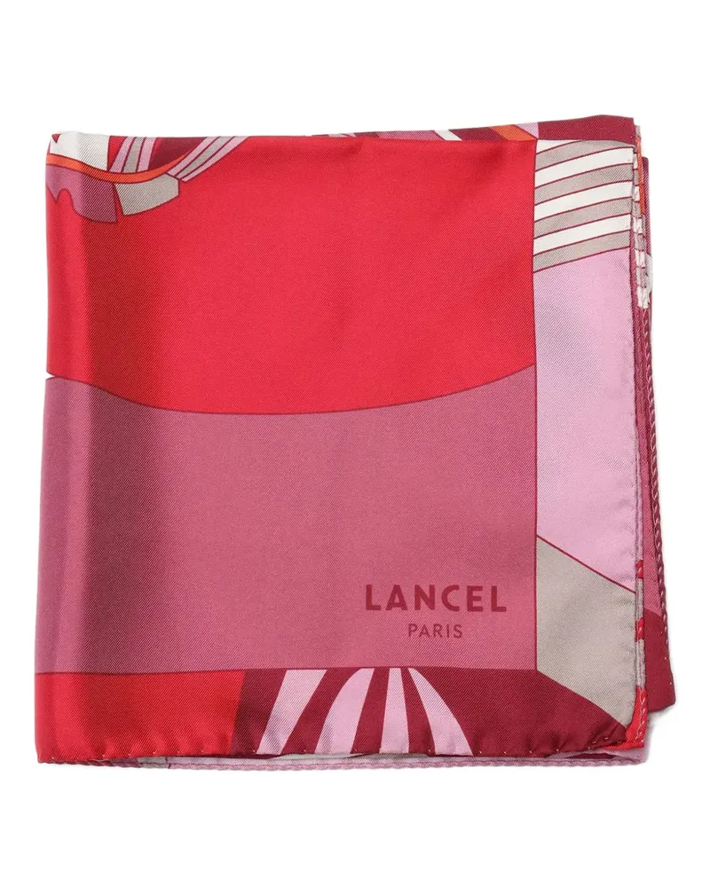 Lancel arabesque silk scarf - Rot Rot