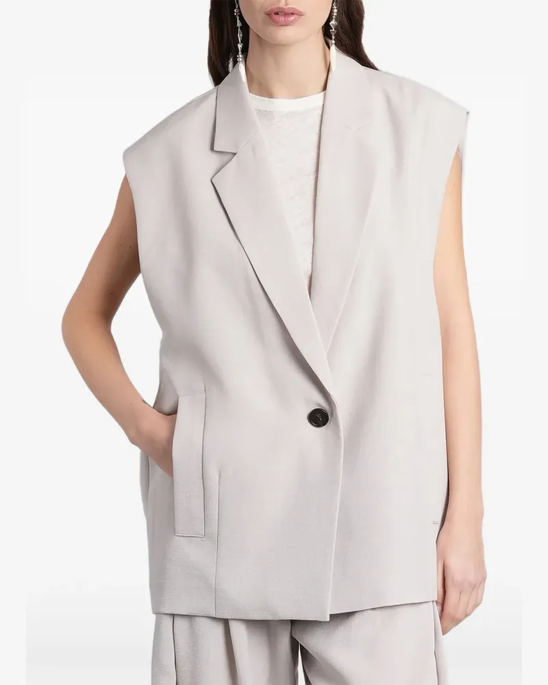 IRO Soledad sleeveless notched-lapels jacket - Grau Grau
