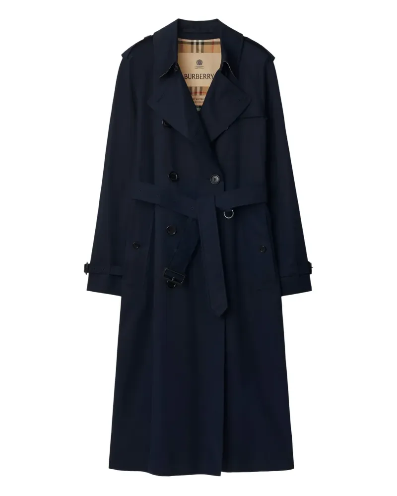 Burberry Waterloo double-breasted trench coat - Blau Blau