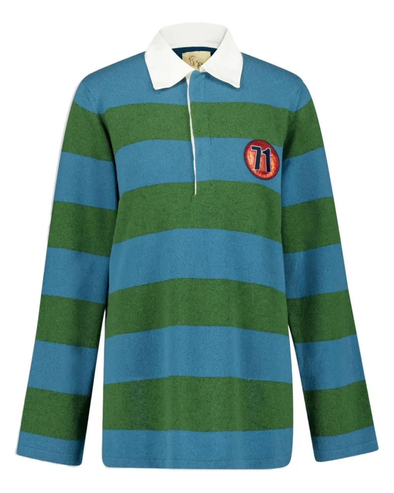 PAULA Poloshirt mit Logo-Patch - Blau Blau