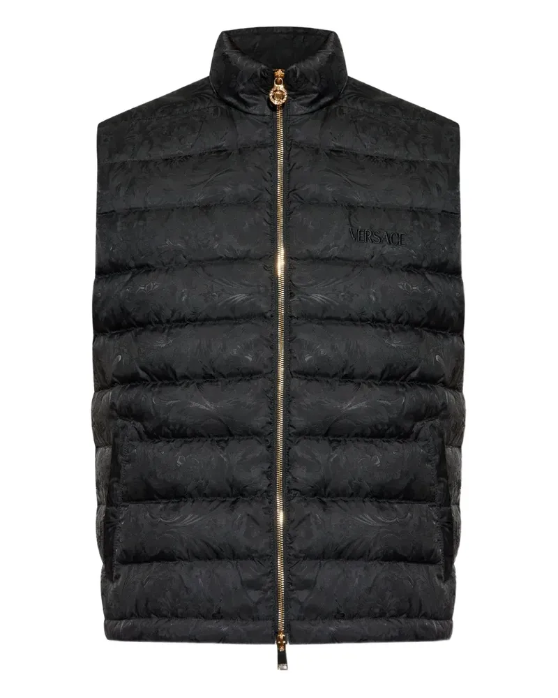 Versace Weste aus Barocco-Jacquard - Schwarz Schwarz