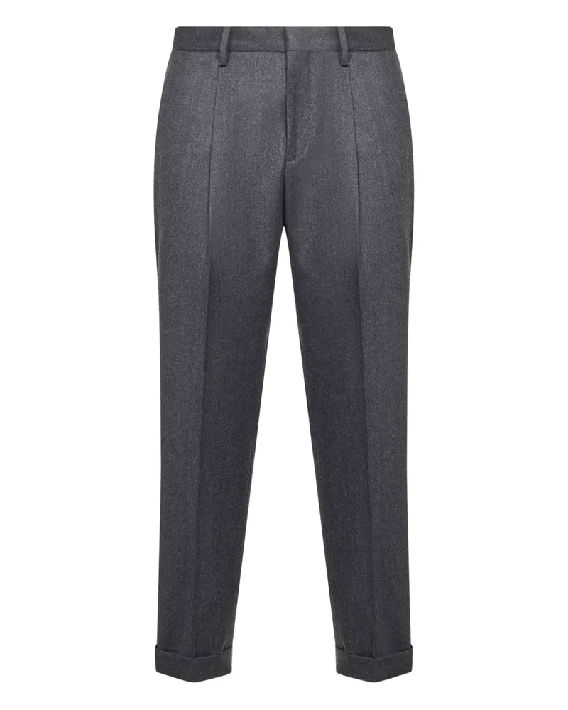 D4.0 Tiberio pleat turn-up trousers - Grau Grau