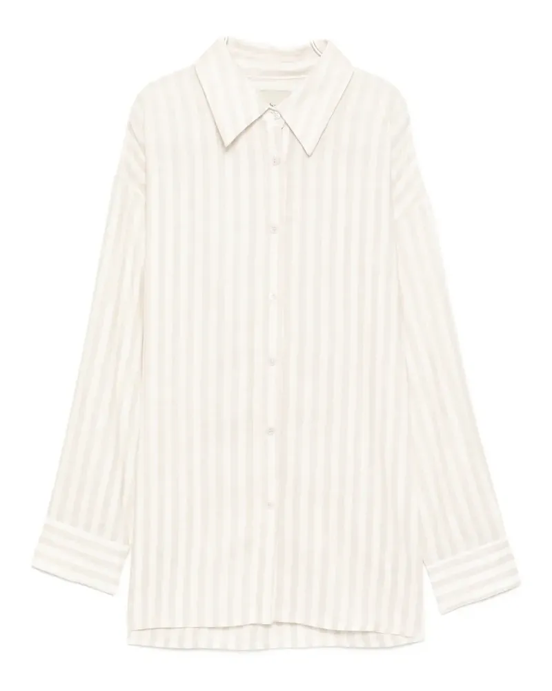 Bambah pinstripe linen shirt - Grau Grau