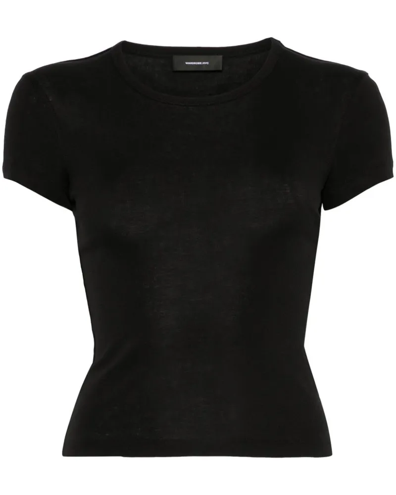WARDROBE.NYC Klassisches T-Shirt - Schwarz Schwarz