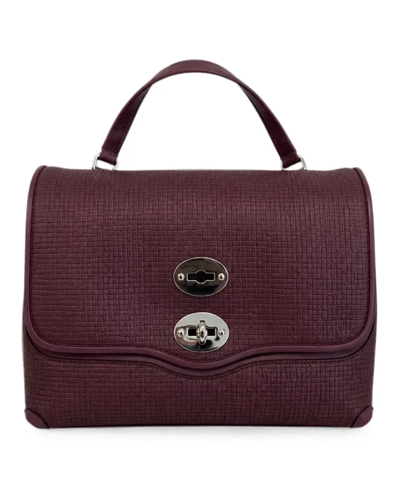Zanellato small Postina textured-finish tote bag - Braun Braun