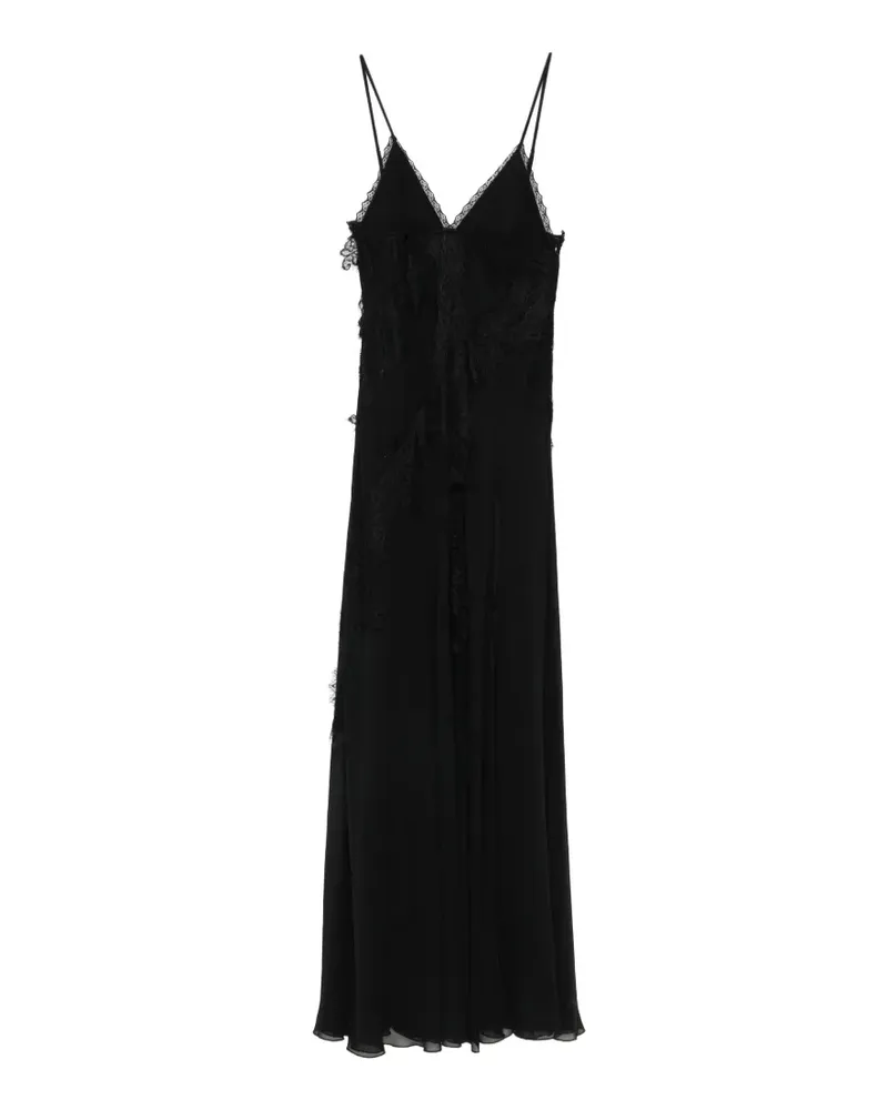 Aniye By Teodora lace-trim maxi dress - Schwarz Schwarz