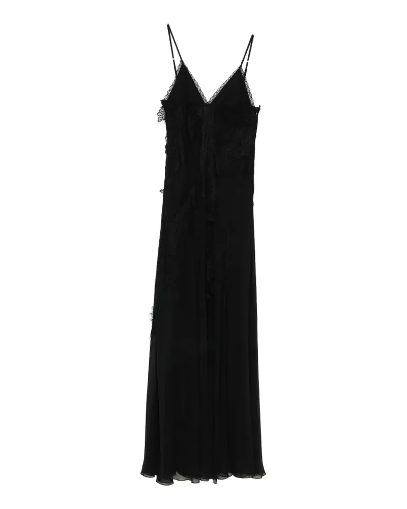 Aniye By Teodora lace-trim maxi dress - Schwarz Schwarz