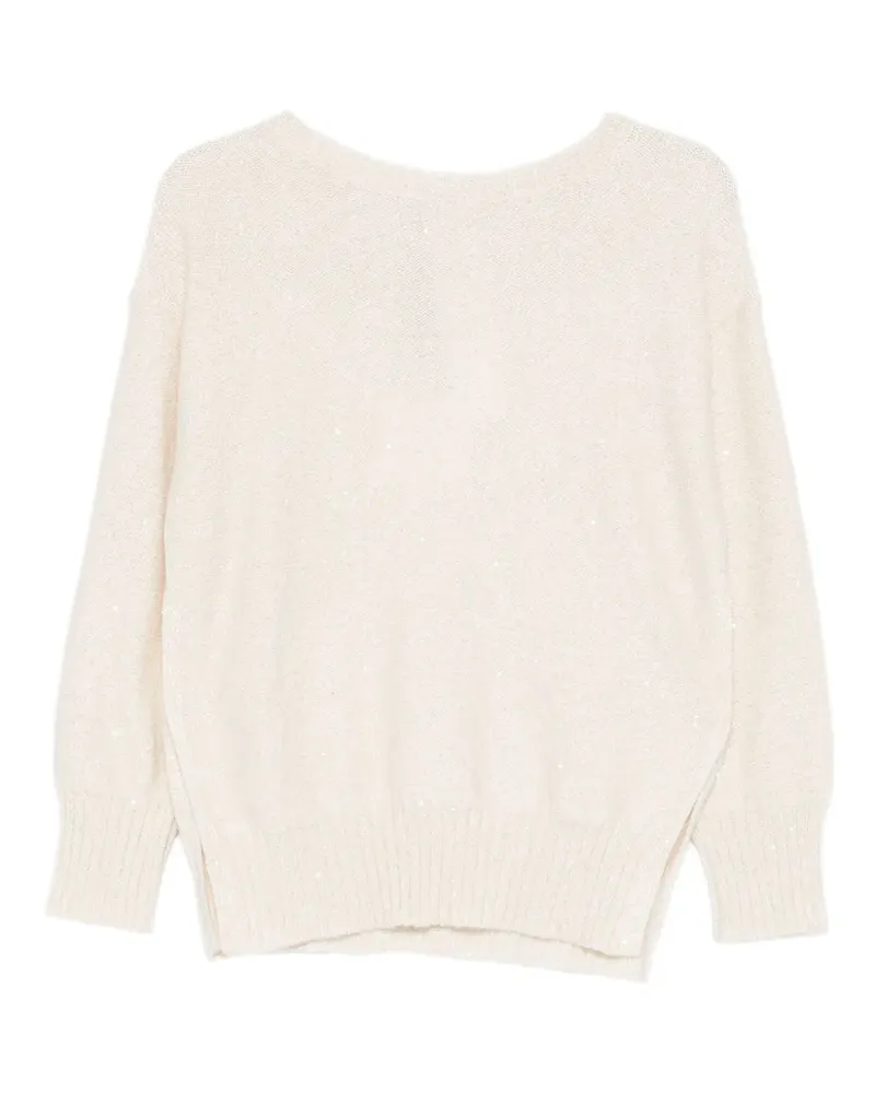 MONOCHROME Ennio Pullover mit Pailletten - Nude Nude