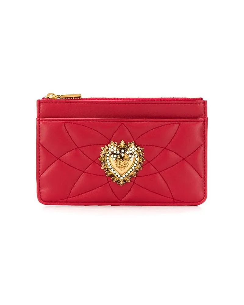 Dolce & Gabbana Kartenetui mit Logo - Rot Rot