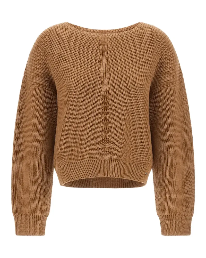Herno Pullover mit Corncob-Stickerei - Braun Braun