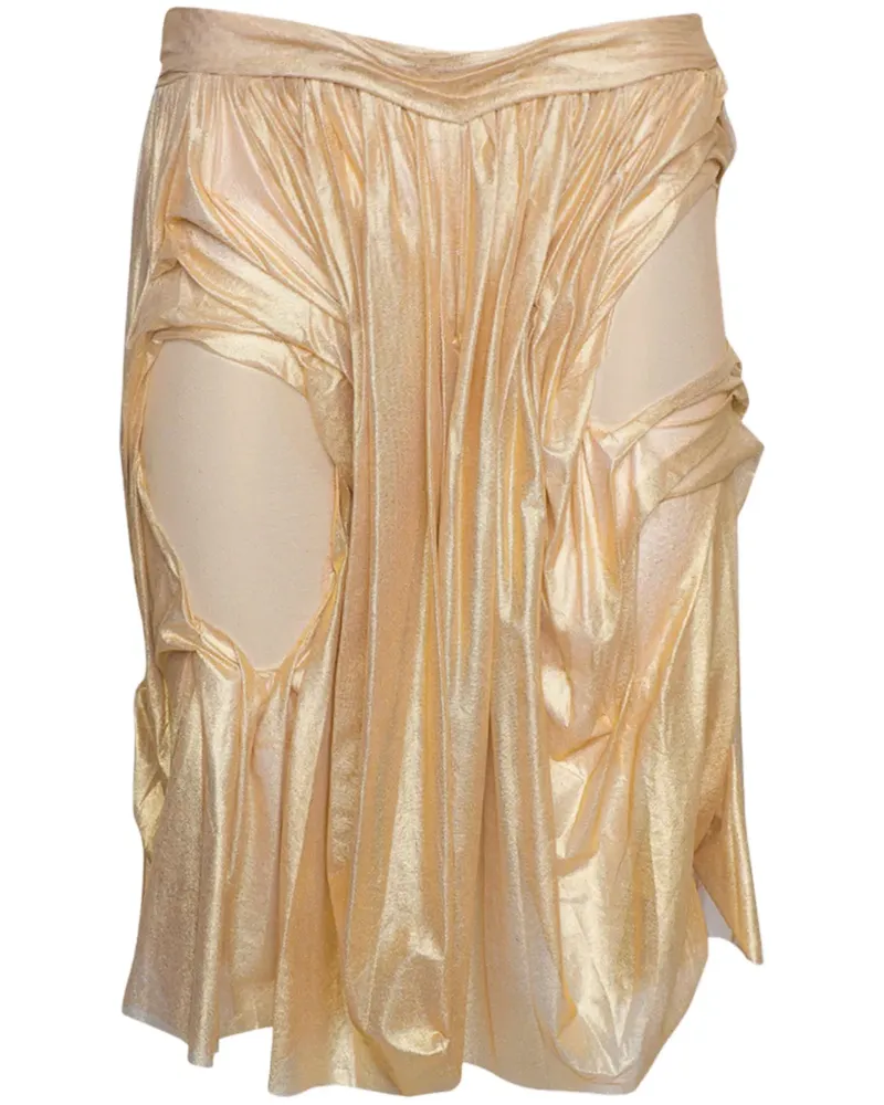 DI PETSA Rock im Metallic-Look - Gold Gold