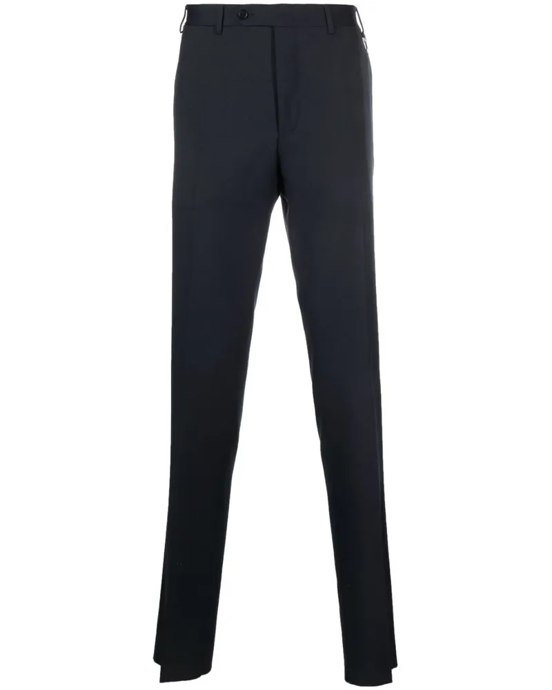 Canali Klassische Tapered-Chino - Blau Blau
