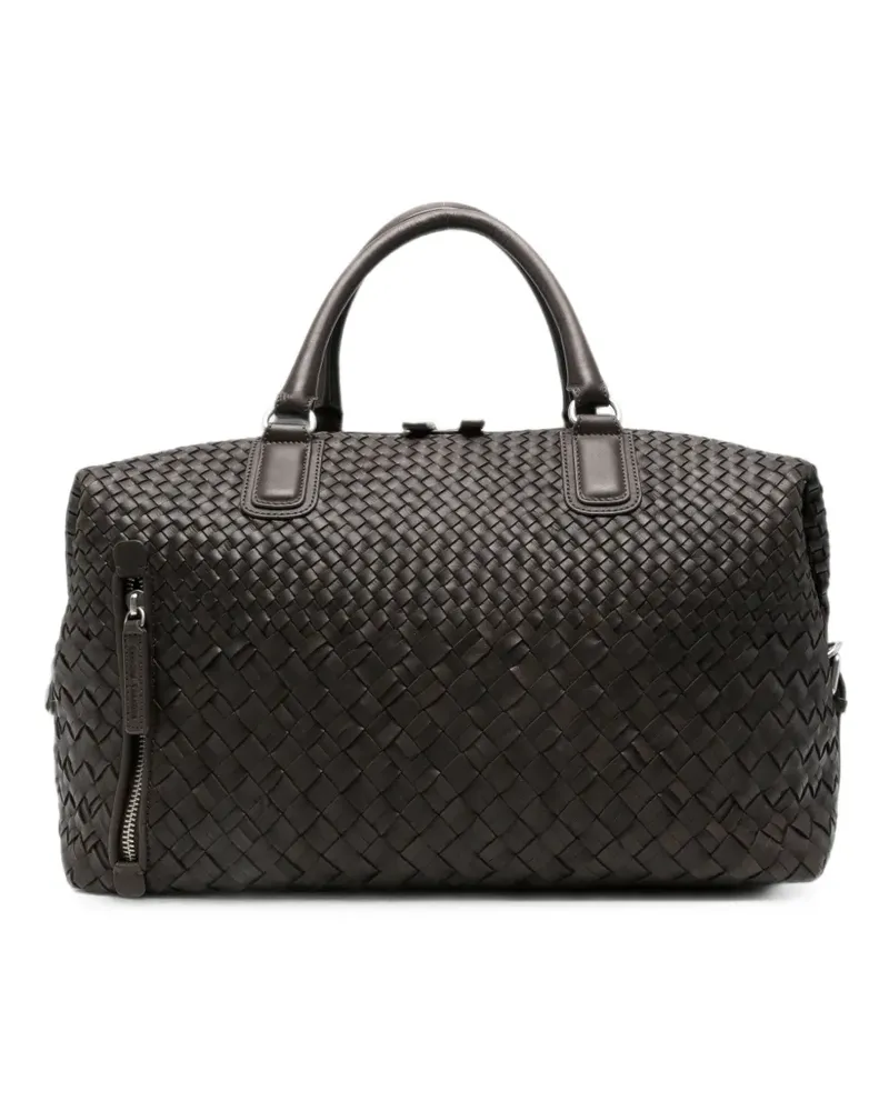 Officine Creative Italia woven leather holdall - Braun Braun