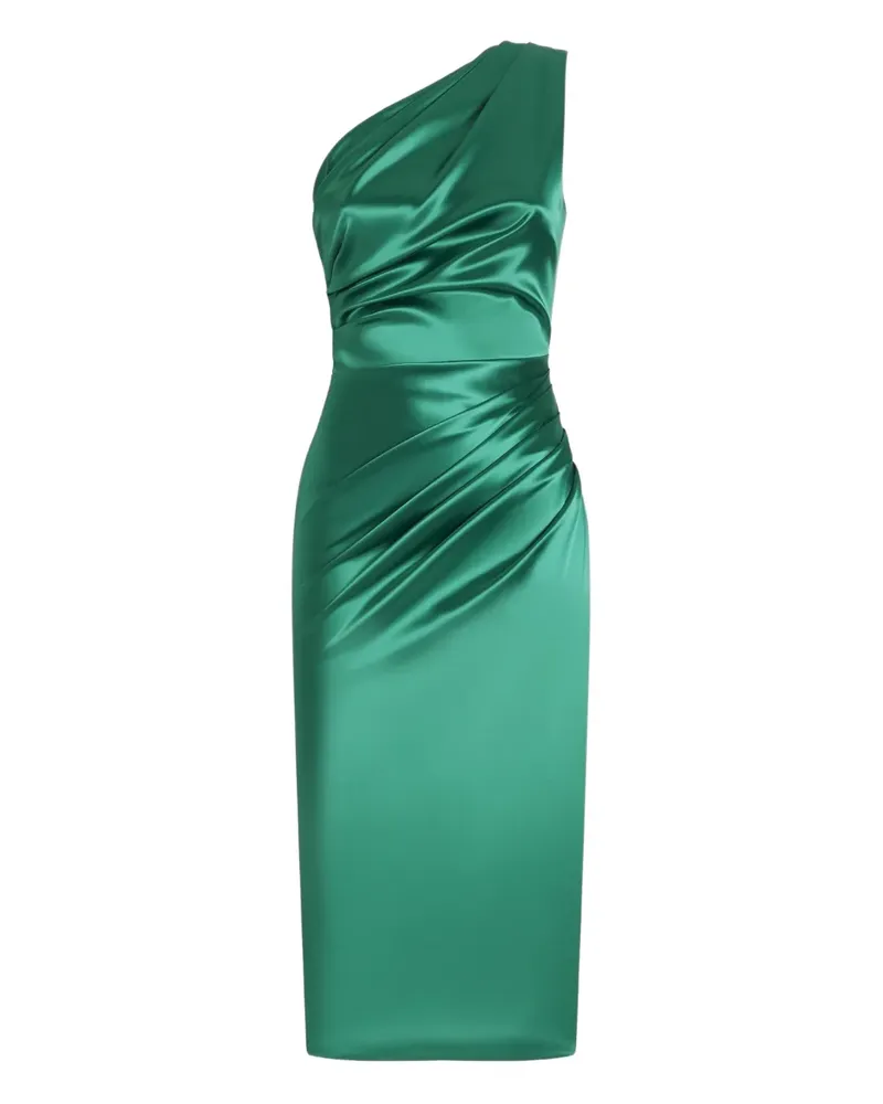 Dolce & Gabbana Drapiertes One-Shoulder-Midikleid - Grün Grün