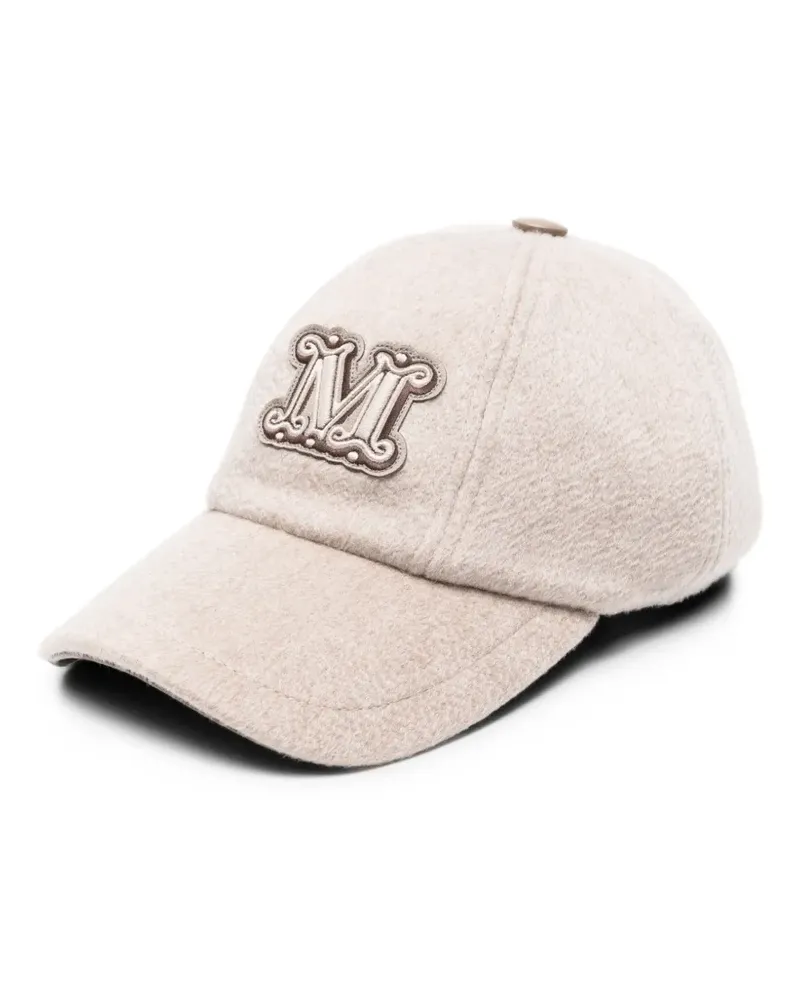 Max Mara Baseballkappe aus Kaschmirdrap - Nude Nude